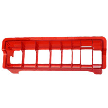 Barber Clipper Organizer Tray with Guard Storage Box for Salon Station, Durable Red Case Style A