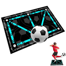 Soccer Mastery Skills XL Training Mat, Non-Slip Portable Football Training Mat for Kids, Dribble & Ball Control Development