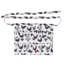 12 Pocket Egg Gathering Apron Hands Durable Holder for Chicken Duck Goose Red