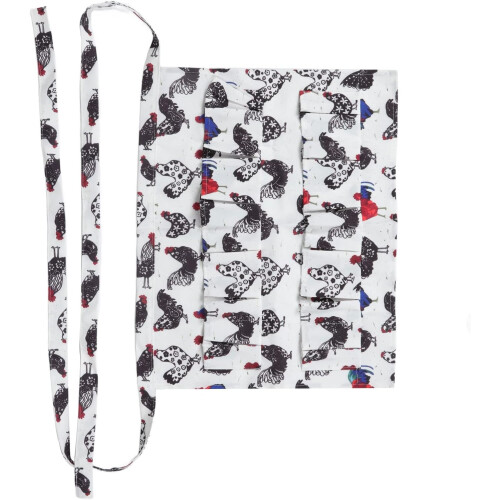 12 Pocket Egg Gathering Apron Hands Durable Holder for Chicken Duck Goose Red 1