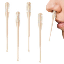 2in1 Nose Hair Trimmer and Ear Wax Removal Tool, Manual 360 Rotation, Dual Blade, Large 4PCS