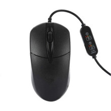 Heated Mouse with 3 Adjustable Temperature Levels Black Ergonomic Wired Mouse