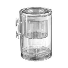 Acrylic Fish Breeding Box with Suction Cups, Transparent Aquarium Fry Separator for Betta Guppy Shrimp