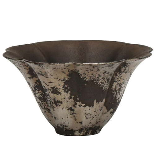 (Noshen, Silver) Vintage Ceramic Tea Cup Hand-made Afternoon Tea Cup Accompanying Present