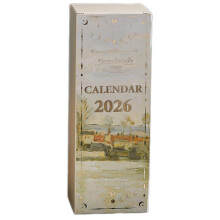 (B) Aesthetic Art Decorative Calendar Ornament 12 Month Perpetual Calendar Flip Design for Home/Office Desk