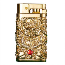 (Ryokin) Collectible Dragons Theme Kerosenes Lighter Effortless One-Key Ignition for Collection