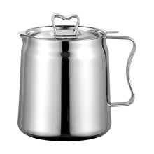(Love style, C) Large Capacity Fine Mesh Oil Filter Kettle Easy Using Oil Dregs Separate Tank for Kitchen Home