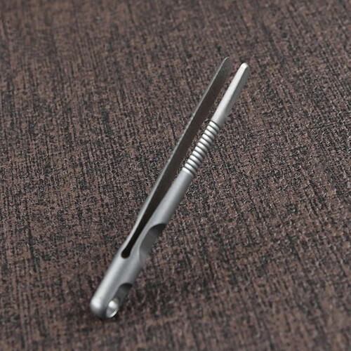Titanium Travel Tweezers with RustProof Precision Tips, Compact Keychain Tool for Camping 1