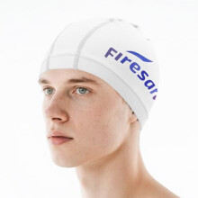 Firesara Upgrate Fabric Swim Cap Fit for Long Short Hair Comfortable High Elasticity Swimming Hat Lightweight Bathing Cap for Women Men Kids