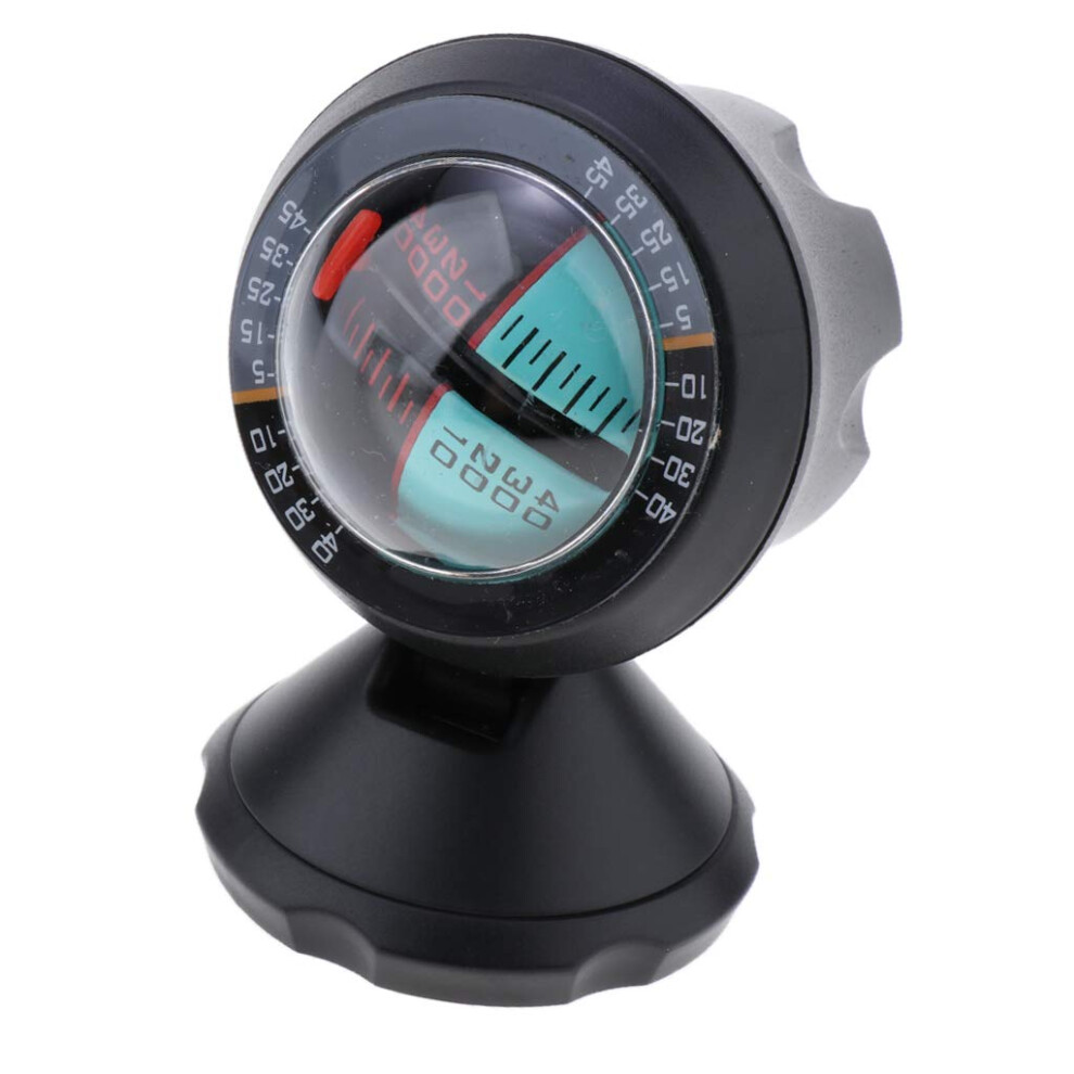 Multifunction Car Inclinometer Gauge With Vehicle Compass, Off Road Slope Meter Dashboard Indicator 9044945392043