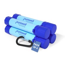 Purewell Outdoor Water Filter – 001 μm ultrafine filter removes 9999 of bacteria heavy metals 1500L filter capacity Portable drinking water filte