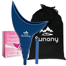 Sunany Portable Urinal Female Urinal Silicone Funnel for Women Standing Up to Pee Urinal Reusable Urinal Suitable for Outdoor Activity Camping Trave
