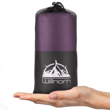 WILLNORN Sleeping Bag Liner Soft Lightweight Travel Sheet for Adults 220x95cm Portable Easy Care Ideal for Backpacking Camping Hotels and Summer