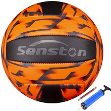 Senston Volleyball Official Size 5 Soft Touche Volley Ball Indoor Outdoor Beach Volleyballs for Training Competition Orange