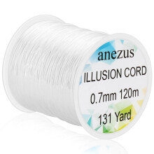 anezus Fishing Line Nylon String Cord Clear Fluorocarbon Strong Monofilament Fishing Wire 07mm