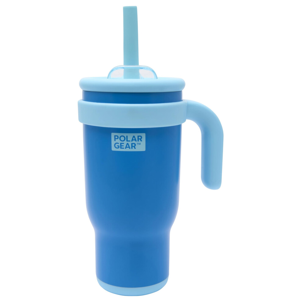 Polar Gear 520Ml Kids Stainless Steel Water Bottle Tumbler With Straw – Double Wall Insulated Water Bottle With Straw For Children Bpafree Leakproo