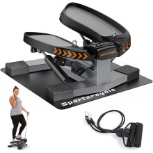 Sportsroyals Stair Stepper for ExercisesTwist Stepper with Resistance Bands and 330lbs Weight Capacity