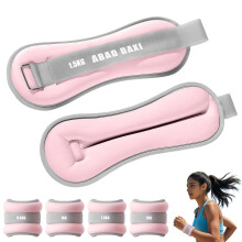 Ankle Weights Adjustable Neoprene Pair Ankle 05kg to 2kg1 Pair Leg Wrist Arm Weight for Women Men for Walk RunningPilates Workouts Training Gymnast