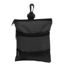 Golf Ball Holder with Multiple Zippered Pockets, 360 Rotating Buckle, Lightweight Golf Accessories Organizer