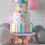 (L)Round Clear Acrylic Fillable Cake Stand, Cake Pillar Stand, Wedding Cake Decorations Display Board 3