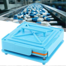 (Blue) Capsule Filling Machine with 100 Holes Convenient Capsules Holding Tray for Hospital
