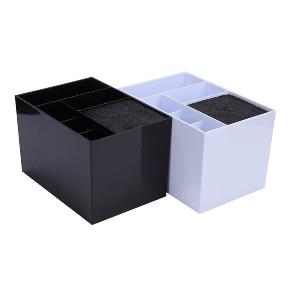 White Hairdressing Scissors Holder Salon Tool Organizer Compact Multitool Storage Box Easy Clean 9113335708648