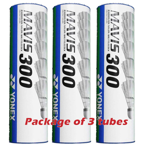 Yonex Yonex Mavis 300 Badminton Shuttlecocks Yellow white 3 Tubes