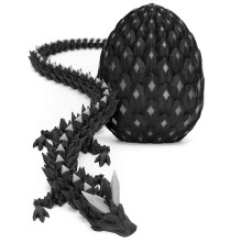 (A) 3D Printed Dragons Eggs with Baby Dragons inside Fashionable Desk Model Decoration for Office Car Home