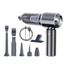 (1500, Sliver Black) 16000PA 100W Cordless Handheld Vacuum Cleaner and Blower - Rechargeable Mini Portable Vacuum for Home and Car