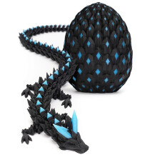 (B) 3D Printed Dragons Eggs with Baby Dragons inside Fashionable Desk Model Decoration for Office Car Home