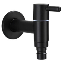 304 Stainless Steel Mate Black Faucet Outdoor Garden Faucet Tap Water Bibcock