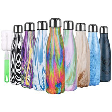 flintronic Stainless Steel Water Bottle 500ml Double Walled Vacuum Flask with Cleaning Brush BPA Free 12 Hours HotCold Sport Drink Bottle for Gym Ho