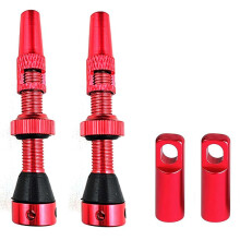 60mm Stainless Steel Tubeless Presta Valve Stem Kit with Core Remover Tool for Mountain and Road Bikes