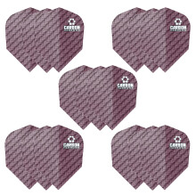 Harrows Carbon Dart Flights 5 x sets Darts Flights 15 Flights Total I 100 Micron Dart Flights I Premium Extra Strong Made in UK I Professional Dart