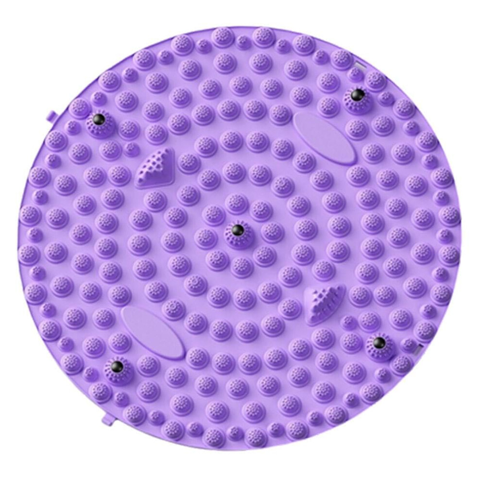 Purple Foot Massage Board With Accupoint Stimulation, Foldable Acupressure Foot Pad For Stress Relief, 37Cm
