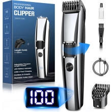 Beard Trimmer Men, Electric Shavers with 1-10 mm Zoom Wheel, Cordless Hair Clippers with Battery Indicator
