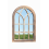 Arc Window Soho Wall Mirror BlackGold Deco 73x48Cm 5