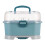 Baby Bottle Storage Organizer  DustProof Portable Removable Drying Rack Large Capacity Blue 1