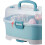Baby Bottle Storage Organizer  DustProof Portable Removable Drying Rack Large Capacity Blue 5