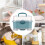 Baby Bottle Storage Organizer  DustProof Portable Removable Drying Rack Large Capacity Blue 3