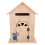 Khaki Wooden Wall-Mount Mailbox Security Drop Box 1