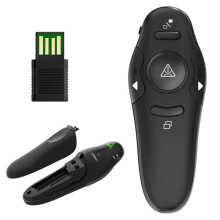 (Black) Wireless Presentation Clicker Lasers Presentation Remote PPT Clicker for Desktop Computer