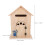 Khaki Wooden Wall-Mount Mailbox Security Drop Box 2