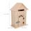 Khaki Wooden Wall-Mount Mailbox Security Drop Box 3