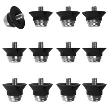 55 Sport World Cup MetalTipped Replacement Football Studs 12 Pack 1316mm Black