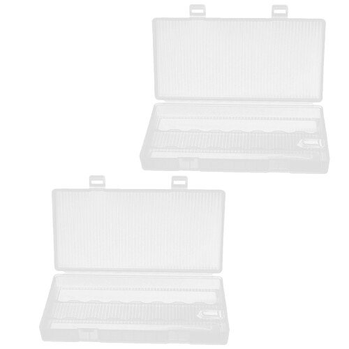 4Pcs Transparent Battery Case Organizer for Storage and Protection 2