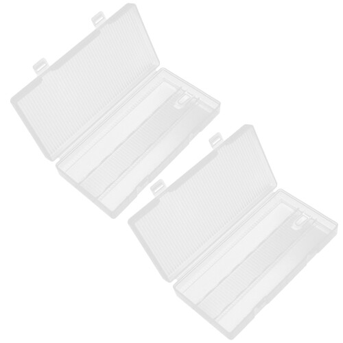 4Pcs Transparent Battery Case Organizer for Storage and Protection 1