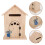 Khaki Wooden Wall-Mount Mailbox Security Drop Box 11