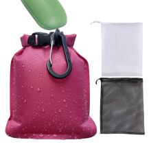 Waterproof Soap Bag with QuickDry Mesh for Travel, Camping, Gym, Swimming Hot Pink