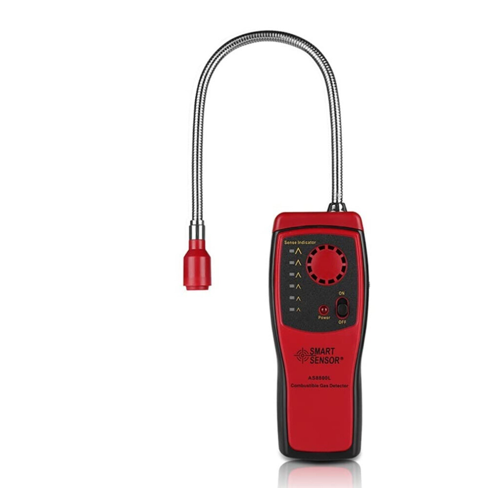 Combustible Gas Detector With Adjustable Sensitivity And Audio Visual Alarm For Instant Leak Location 9053599125655